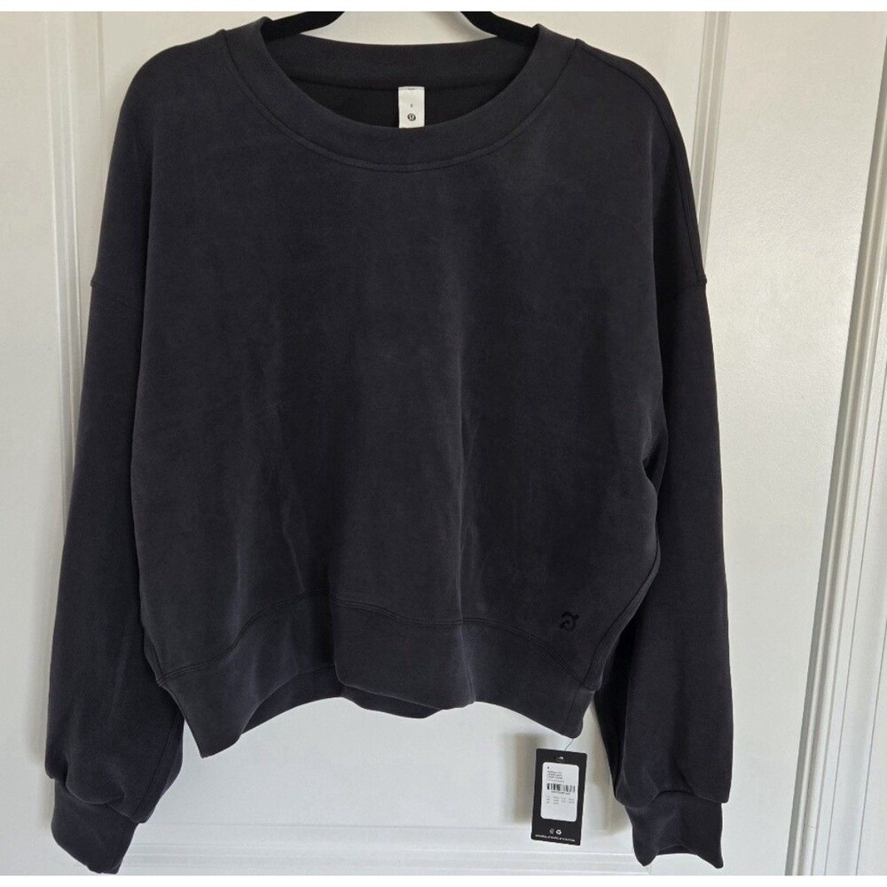 NWT Lululemon X Peloton Perfectly Oversized Crop Crew Softstreme Sweatshirt 6